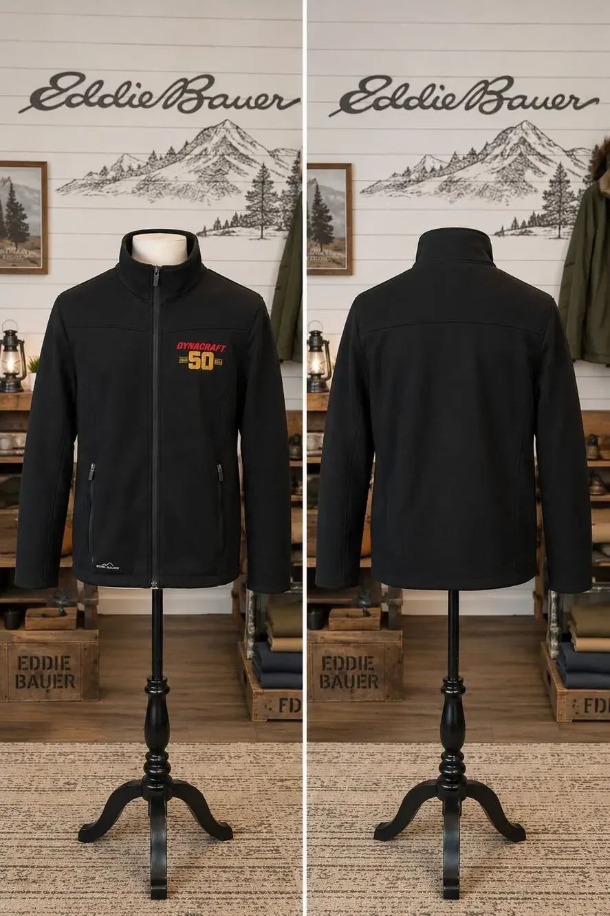 Eddie Bauer Dynacraft 50th Anniversary Soft Shell Jacket Black M